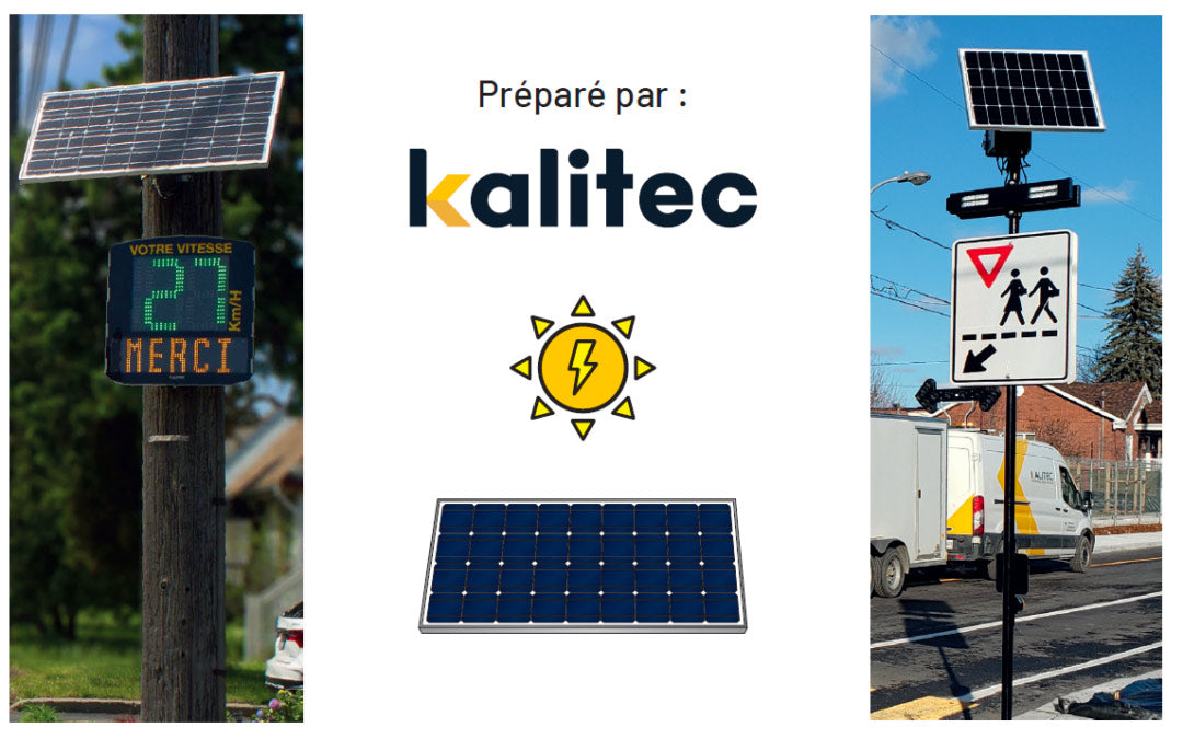 photo d'un radar de vitesse kalitec ainsi qu'un kali-flash kalitec