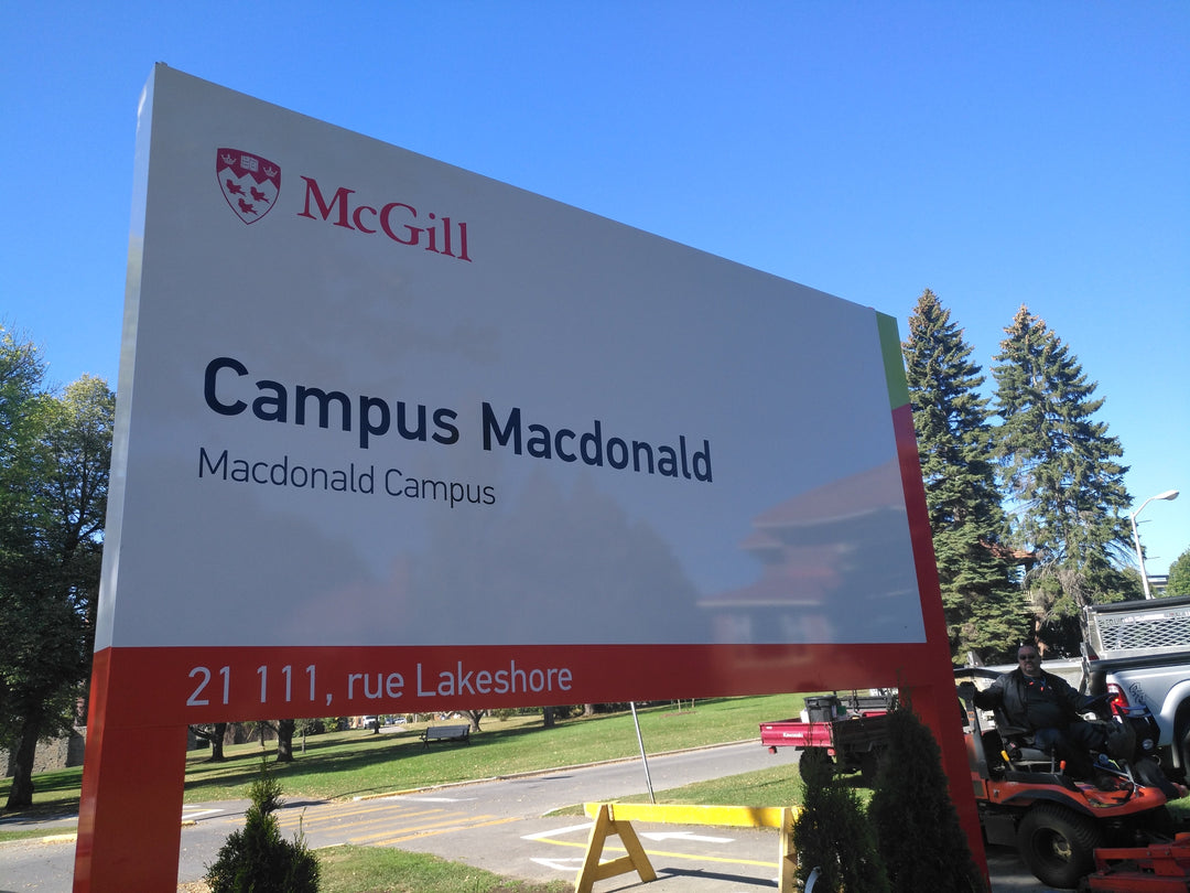 panneau campus macdonald montreal mcgill