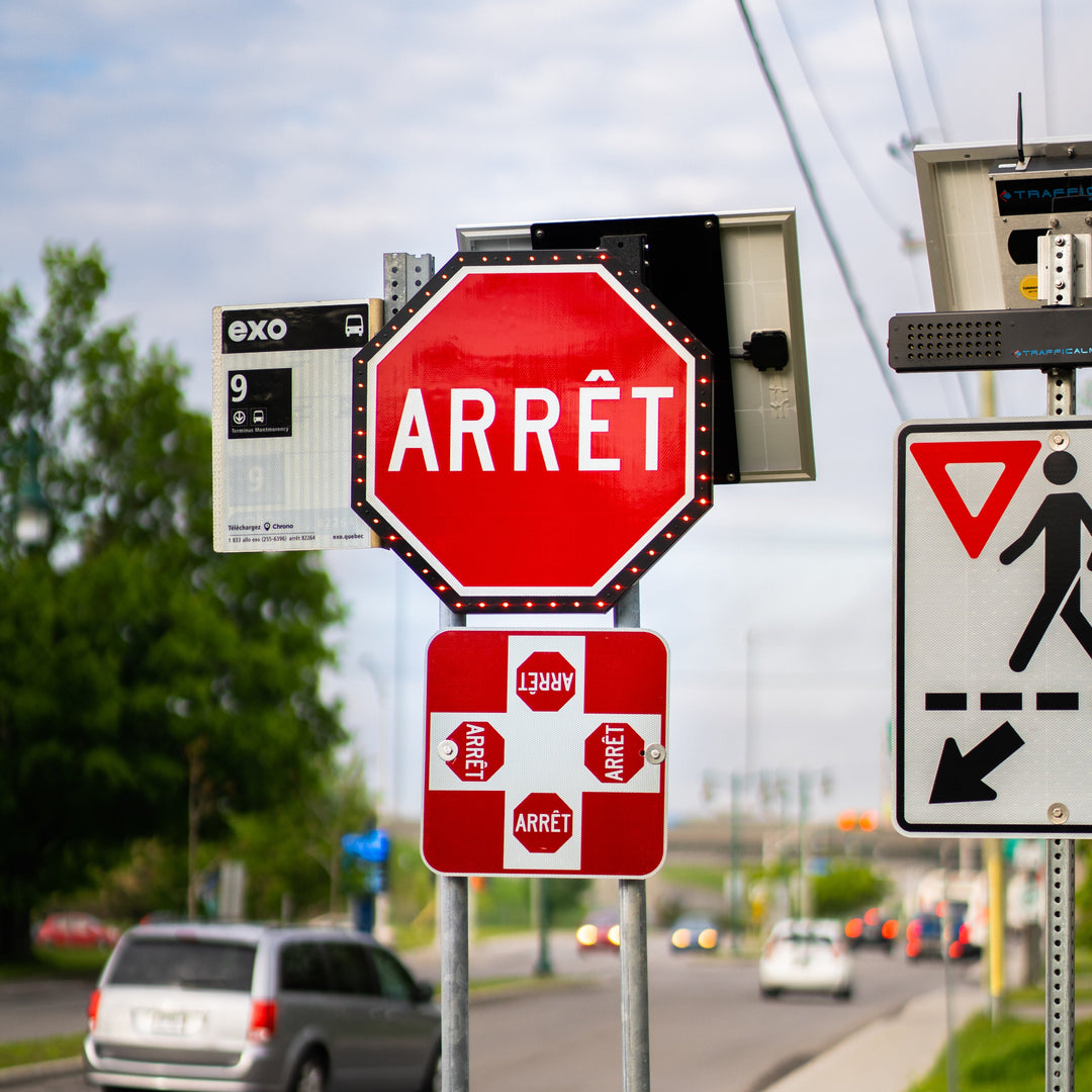 Panneaux arrêt DEL <br>Série KENU