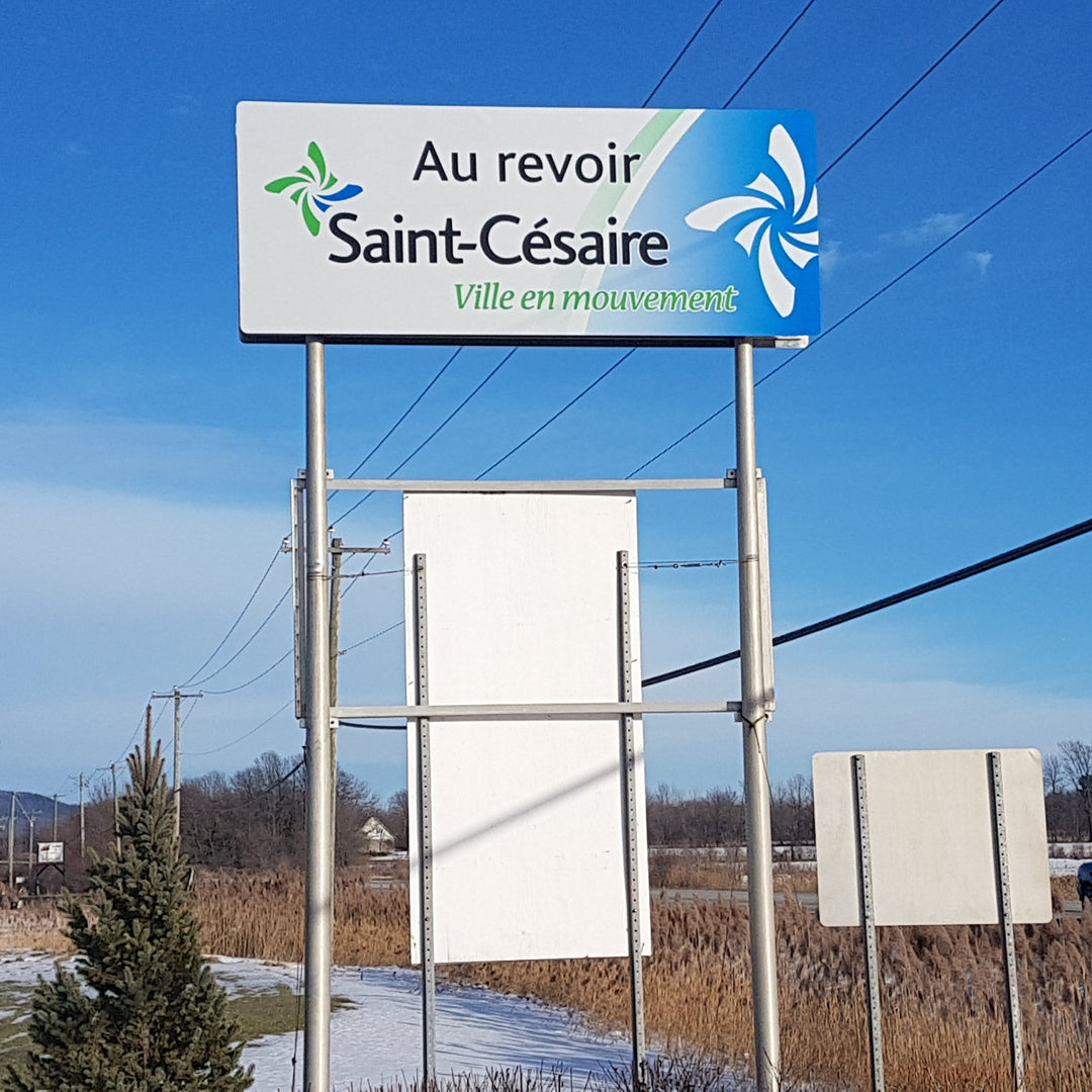 Panneaux d'accueil