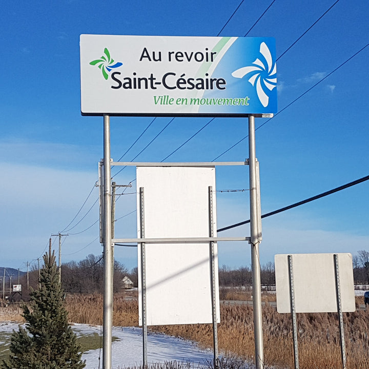 Panneaux d'accueil